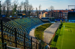 Het voetbalstadion van Union-Saint-Gilloise in het Dudenpark